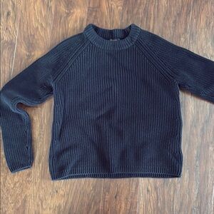 Quince Black Crew Neck Sweater